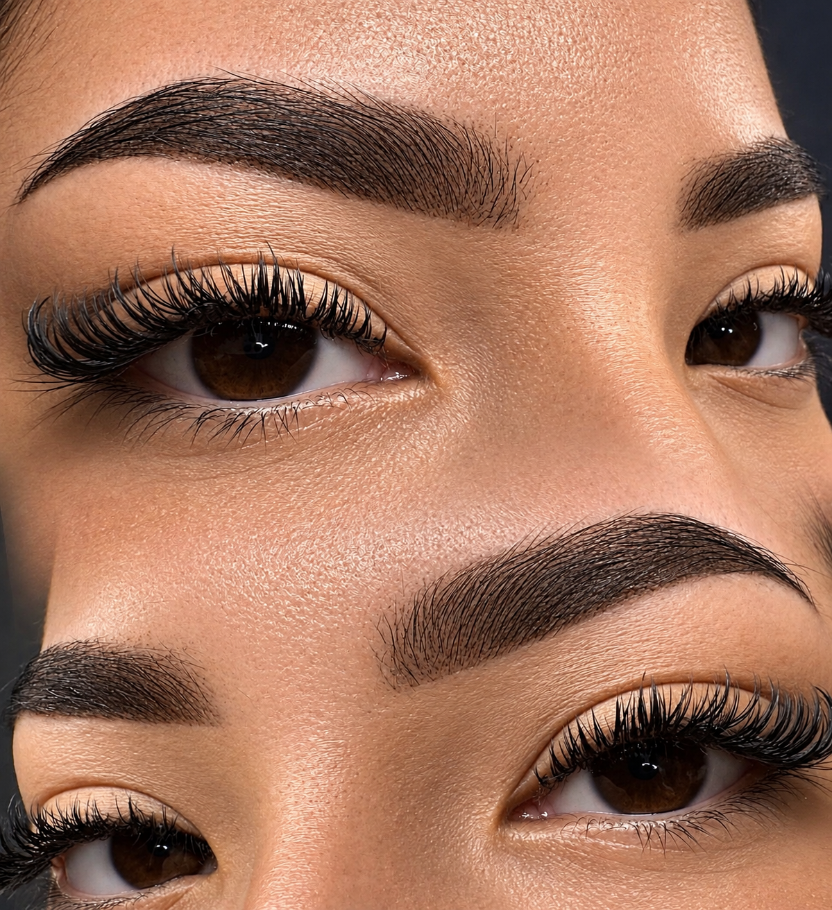 Detailed brow artistry by Rivas Glam Studio